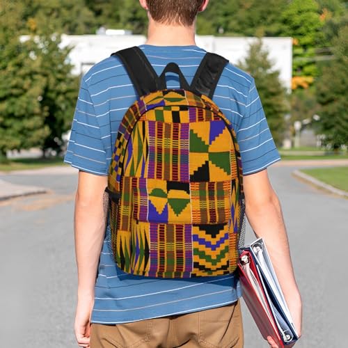 African Tribes Laptop Backpack African Art Backpack Bag With Adjustable Shoulder Straps - color: African Tribe _I1002