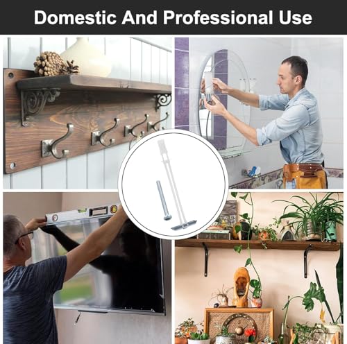 Drywall Anchor with Included Bolts for 3/16”-24, Heavy Duty Hollow Drywall Anchors for TV Mounting Kit, Stainless Steel Hollow Wall Anchors Holds up to 240 lbs Each in 1/2-in Drywall-10 Pack - size: 3/16"-24：Pack of 10