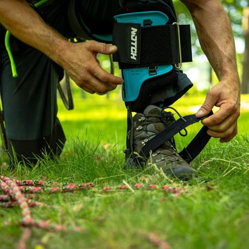 Notch Steel Climbers Ergonomic Gaffs 20+ Cuff Adjustment Points - size: Long (Tree Gaffs)