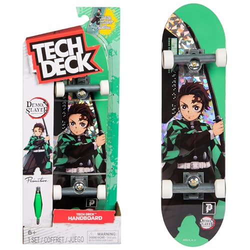 TECH DECK Primitive Demon Slayer Handboard, Mini Skateboard | 9x Larger than a Fingerboard, Hands Only, Authentic Graphics, Die-Cast Trucks, Skateboard Gifts for Kids & Collectors Ages 6+ - style: Demon Slayer