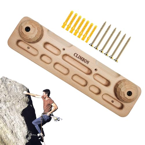 Wooden Hold Board Wall Climb Handle Frame Rock Climbing Pull Up Training | Climbing Wall Climb Handle Frame for Indoor Home Gym - color: A