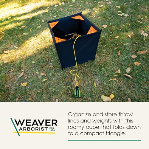 WEAVER ARBORIST Throw Line Storage Cube, Collapsible Rope Organizer Bag for Tree Climbing, Throw Line & Outdoor Gear Storage