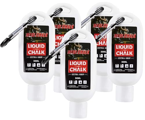 Liquid Chalk, Sports Chalk, Hand Grip Chalk,Weightlifting Chalk,Gym Chalk,Work Out Chalk for Cross Training, Powerlifting,Pole Dance - style: 50ML 5Pack