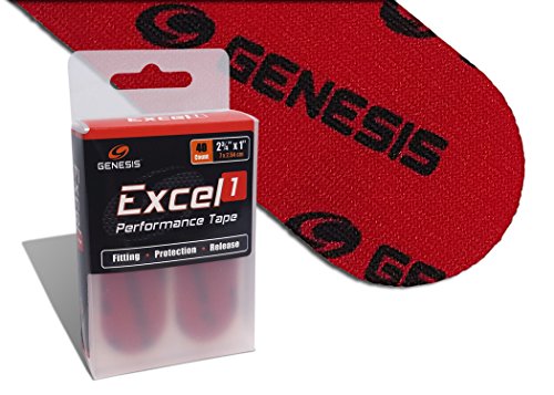 Genesis Excel Performance Tape - Fitting & Protection Finger Tape for Bowlers - color: #1 - Red
