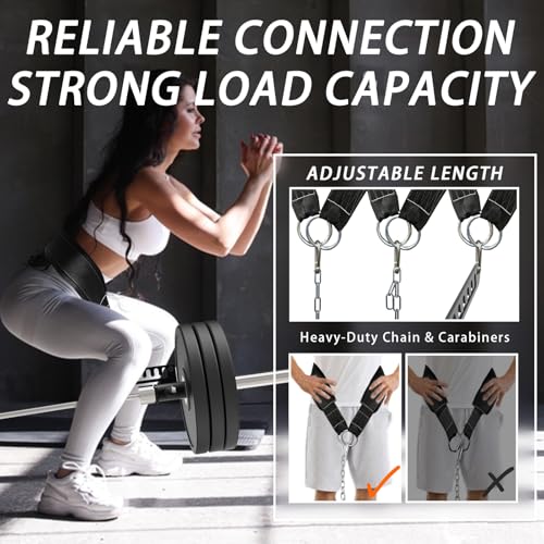 J Bryant Landmine Attachment & Belt Squat Series, Fits 2" Olympic Barbells, Heavy-Duty Steel Full-Body Training Tools for Press, Rows, LAT Pulldowns & Lower Body Workouts - style: Landmine Attachment with Belt