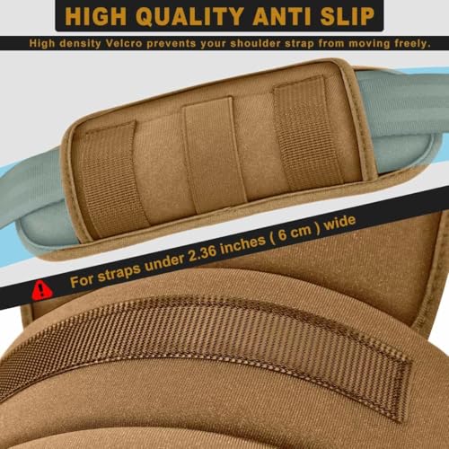 ZINMARK Tactical Shoulder Pad with Ultra-Thick Cushion for Vest Shoulder Straps and Backpacks, Comfort and Breathable,Khaki - color: Khaki