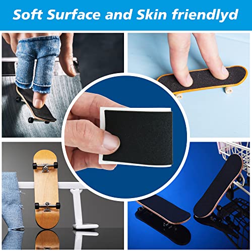 Fingerboard Grip Tape, 60Pcs 38mmX110mm Foam Adhesive Tapes for Fingerboards, Black - style: 60