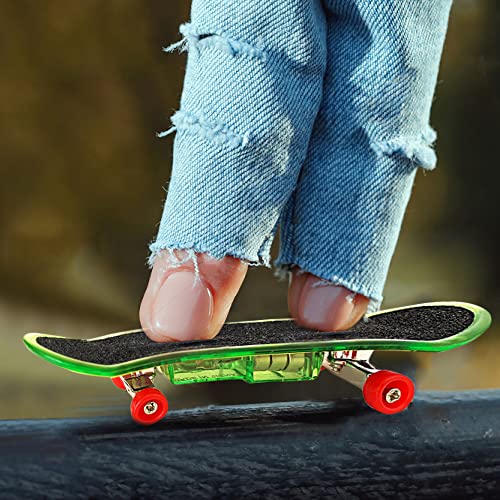 Mini Finger Skateboards for Kids Set of 25, Light up Mini Finger Toys LED Fingerboard Hand Skateboard for Creative Fingertips Movement Sports Finger Skater Valentines Day Gifts Party Favor