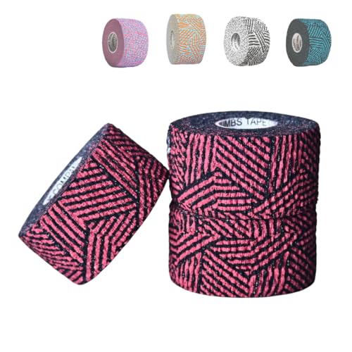 Happy Thumbs Tape - Gym & Hook Grip Tape - Thumb & Finger Protection - for Cross Training, Weightlifting, Gymnastics & More - Stretchy Adhesive Athletic Weightlifting Tape - 24 ft Long 3 Pack - color: Fire