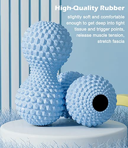 KITWILD Peanut Massage Ball, Double Lacrosse Massage Roller Ball for Deep Tissue Muscle Massage, Physical Therapy, Myofascial Release, Muscle Knots, and Yoga Therapy | Deep Tissue Muscle Massage, Physical Therapy, Myofascial Release, Muscle Knots, Yoga Th