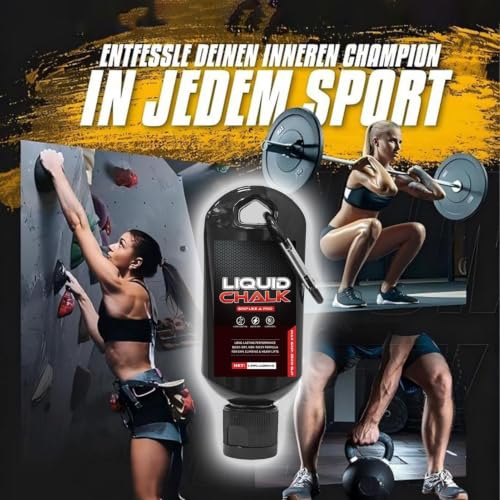 Weightlifting Liquid Chalk 50ml Gymnastics Grip Support | Anti-Slip Workout Chalk for Men Powerlifters Weightlifters Athletes Gymnasts Trainers Competitors Gym Studio Bouldering