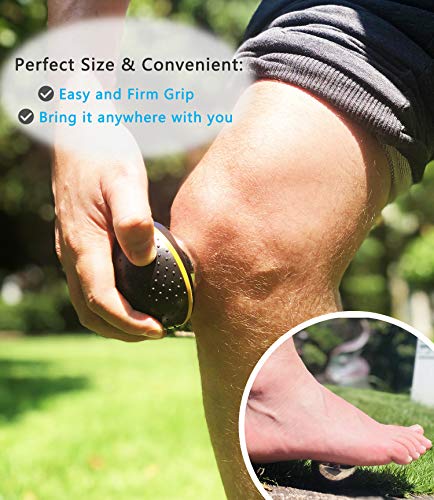 gogogox Cryosphere Cryo Cold Massage Roller Ball, 60mm Ice Roller for Sore Muscle Relief - Plantar Fasciitis Deep Tissue Massager, Cold Therapy Non Electric Hand Held Foot Hip Leg Massage Ball Roller
