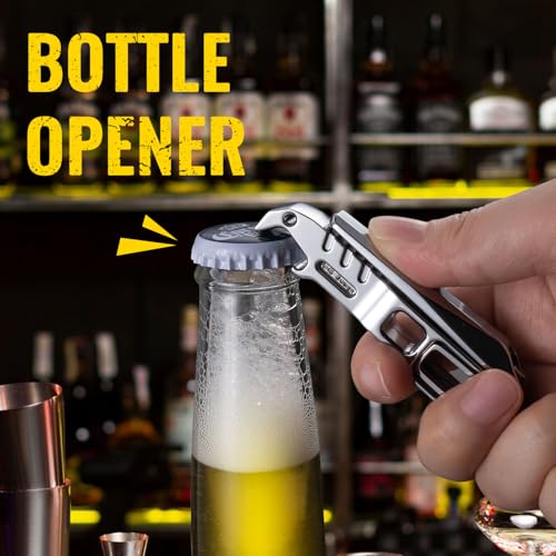 Heavy Duty Nail Clipper for Thick Nails, Built-in Nail File & Bottle Opener | Sturdy Zinc Alloy Body, Sharp 5cr Steel Wide Blade, Anti-Slip Grip, Clean Cut Thick Nails For Daily Travel