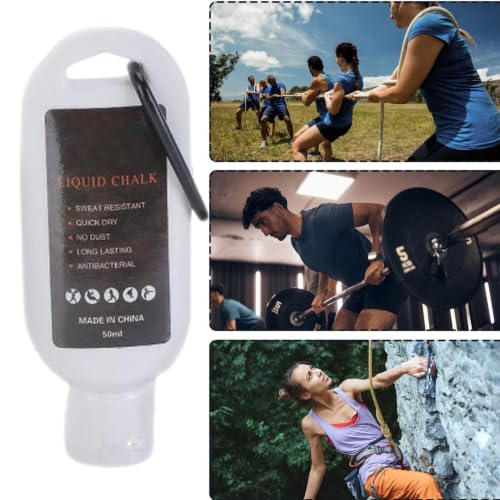 Chalk Liquid Grip Enhancer Sports – Powder Grip Enhancer Chalk Liquid for | Grip Enhancer Chalk Liquid for Rock Climbing Badminton Weightlifting | Gymnastics Fitness Tennis Golf Chalk Liquid Grip - color: 50ML