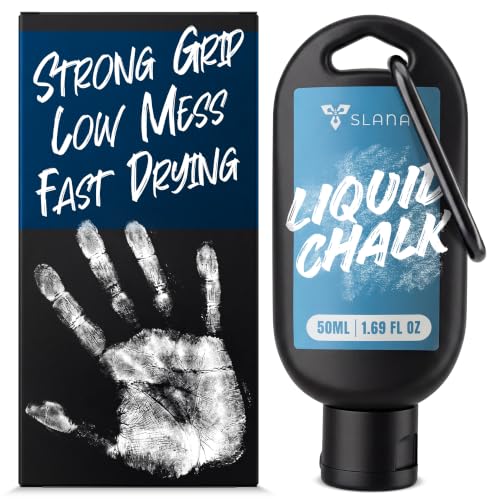 Liquid Chalk for Weightlifting, Gym and Workout Hand Chalk Grip | Magnesium carbonate grip chalk in 50ml, 59ml clear and 250ml sizes. For lifting, cheer, gymnastics and CrossFit. - size: 1.7 fl oz (Grip Mini)