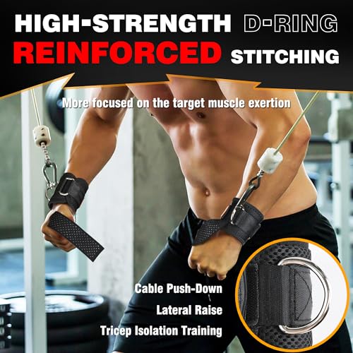 VAIIO 2Pcs Adjustable Weight Lifting Straps with D Ring Non-Slip Dot Design | Wrist Support, 7mm Neoprene, Padded, Breathable Mesh, Quick-Detach, Hook-Loop, Reinforced, Polyester-Cotton, Unisex