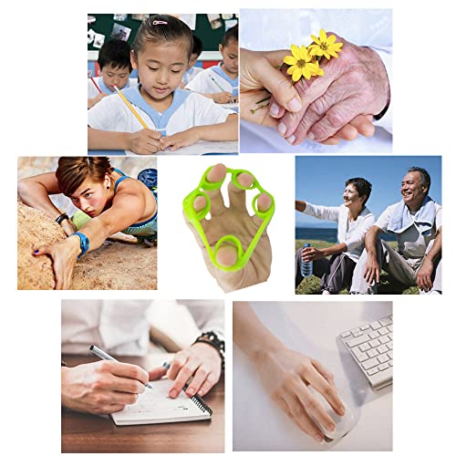 3 Resistance Level Finger Stretcher Exerciser, Grip Strength Trainer | Hand Grip Strengthener,Hand Exerciser,Forearm Exerciser Trainer Silicone Rings for Muscle & Rehabilitation