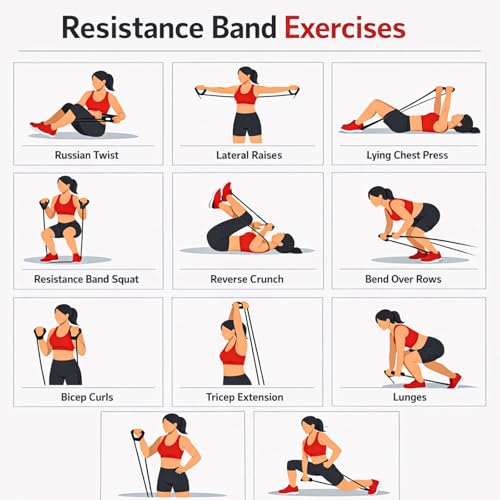 Pull Up Assistance Bands Set for Men & Women – Resistance Bands for Workout, Exercise, Body Stretching, Muscle Training, and Physical Therapy