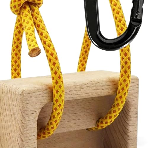 Hangboard Climbing 1 Pair Wooden Fingerboard Pull up | Fingerboard Climbing for Climbers Tree Hand Playground Enhances Grip Strength Indoor Outdoor Doorway