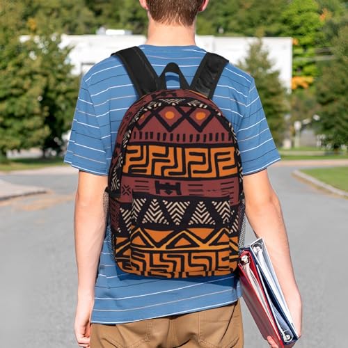 African Tribes Laptop Backpack African Art Backpack Bag With Adjustable Shoulder Straps - color: African Tribe _I1000