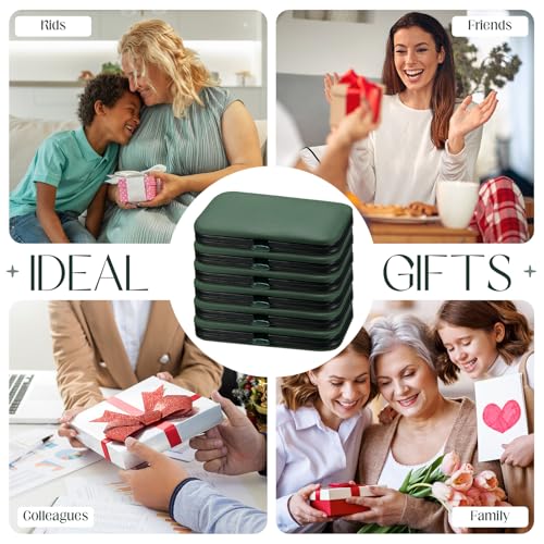 Geosar 12 Sets Manicure Set Nail Clippers Pedicure Kit 8 in 1 Grooming Stainless Steel Kits Nail Care Tools with Travel Case for Employee Coworker Teachers Nurse Gifts(Green) - color: Green