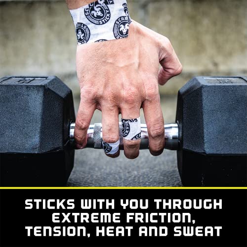 Goat Tape Super Stretchy Thumb Tape 4 Rolls and Scary Sticky Premium Athletic Tape 2 Rolls, Sticks with You Through The Toughest Fitness Workouts and Lifts