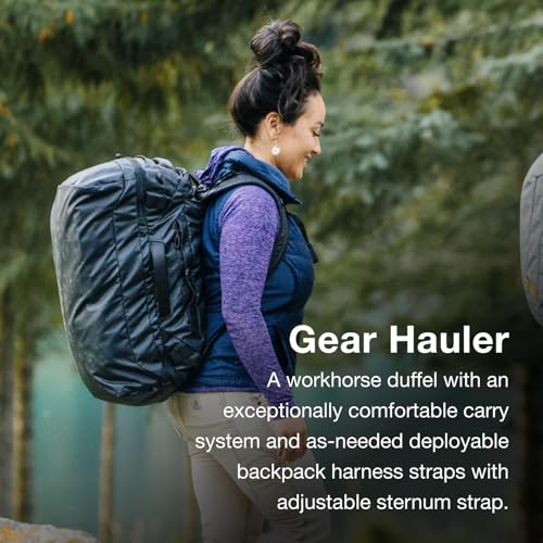 Osprey Transporter Lightweight Travel Duffel Bag - Extra Large Water Resistant Durable Gear Bag for Men and Women - color: Euphoria Purple/Purple Ink, style: 40l