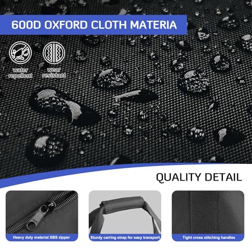 INFANZIA 50in Large Travel Duffel Bag, 600D Water Resistant Foldable, 138L | Sport Luggage Bag with Upgrade Zipper, Foldable Equipment Storage Bag, for Moving Camping Tent Tripod Fishing - size: 50x13x13 inch