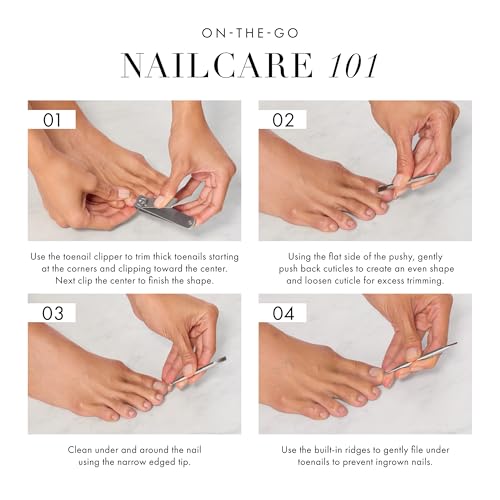 Tweezerman Extra Strength Toenail Care Kit, Clipper & Mini Cuticle Pushy - style: Toenail Clipper + Mini Cuticle Pushy