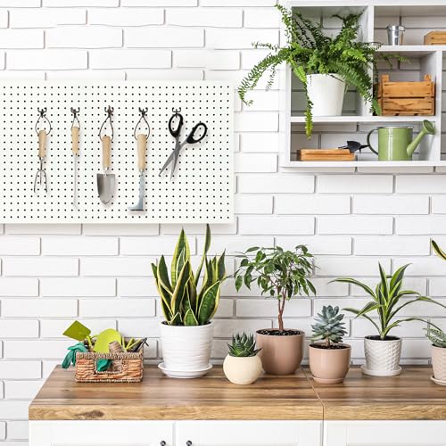 120 Pcs 8 Inch Pegboard Hooks, Black, Metal | Heavy Duty, 1/8" and 1/4" Peg Hook, For 1" Spaced Pegboards, Peg Wall Hooks for Hanging