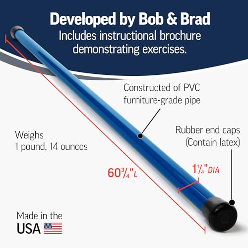 OPTP Booyah Stik by Bob & Brad – Balance & Mobility Tool, Made in the USA | Yoga stick for stretching, walking & exercise, physical therapy, Pilates, balance & mobility training, with Exercise Guide