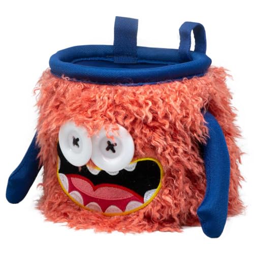8BPLUS Chalk Bag for Rock Climbing and Bouldering, Chalk Pouch incl Belt & Biner – Cute Funny Character Design, Wide Opening, Gear with Personality, Gift for Climbers - style: EDDIE