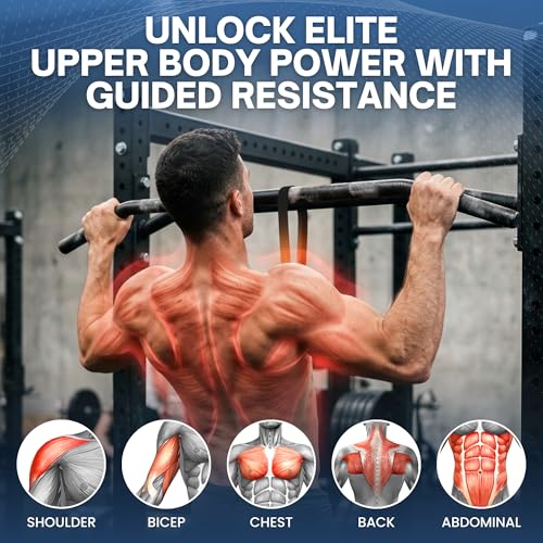 Pull Up Assistance Bands, Heavy Duty 300 lb Pull Up Bands Assistance Bands, 4 Adjustable Resistance Bands, Padded Handles, Foam Foot Cradle, Anchor Strap for Chin Ups, Dips & Strength Training - color: Black