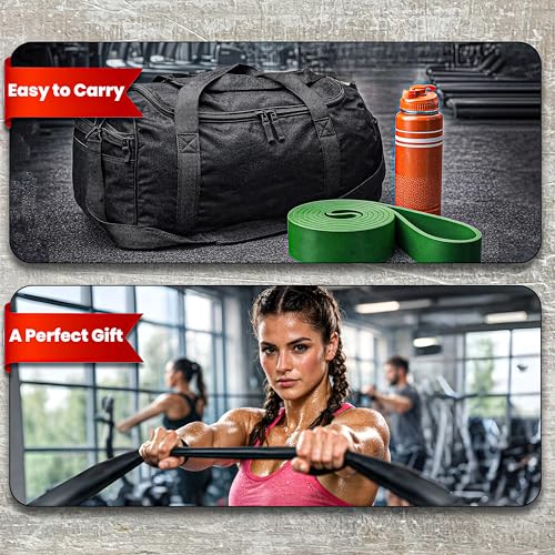 Pull Up Assistance Bands Set for Men & Women – Resistance Bands for Workout, Exercise, Body Stretching, Muscle Training, and Physical Therapy