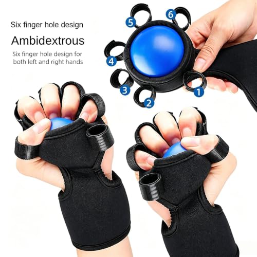Hand Strength Ball Grip Trainer Ball Tool | Finger Strengthening Tool for Workout Outdoor Weightlifting Rock Climbing Home Fitness Gym Office - color: Blue