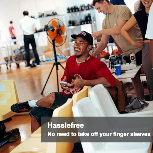 60 Pieces Finger Sleeves for Bowling, Disposable Bowling Thumb Sleeves | Anti-Sweat Breathable Protector Seamless Lightweight Anti-Skid Glove for Right Hand & Left Hand - size: Large