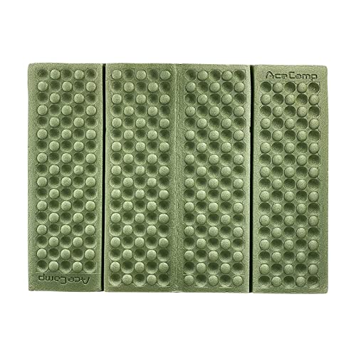 AceCamp 3940 Portable Lightweight Mini Waterproof Folding Mat, Foam Sitting Pad for Outdoor Activities, Foldable Kneeling and Seat Cushion for Comfort, Red - style: Green 1pc