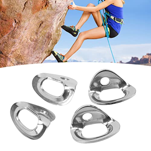 4 Pair Climbing Hanger, Stainless Steel High Load Carrying Capacity Climbing Anchor Hanger Bolt, Climbing Holds Anchor Set for Rock Climbing and Home Gyms