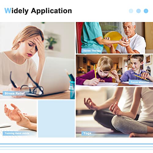 Learay 2Pcs Baoding Balls, Boading Balls for Hand Therapy, Black, 1.57 inch | Chinese Health Exercise Massage Balls with Carry Pouch for Stress Relief Meditation Ball - color: Black/1.57 Inch