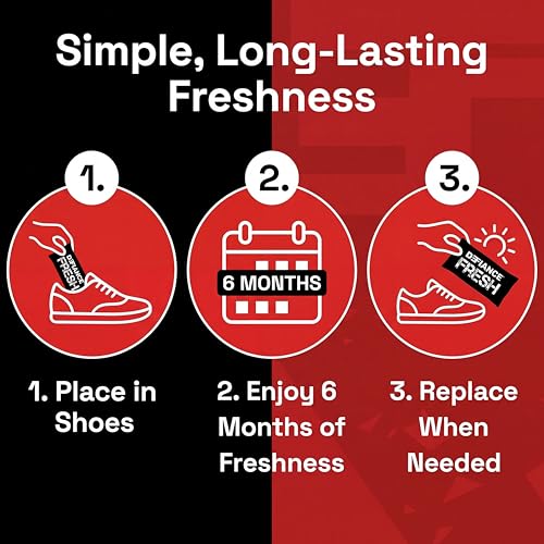 Defiance Fresh Shoe Deodorizer, Shoe Odor Eliminator, Natural Freshener | Natural Bamboo Charcoal, Lemon & Ocean Scent, 2 Pack, Shoe Deodorizing Inserts, Long Lasting, Reusable, Odor Remover shoes,
