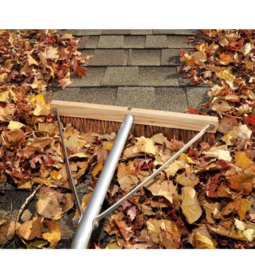 USA-Made Leaf Roof Brush - 21 Feet Long