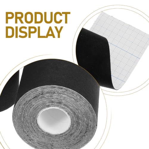 Outanaya 3pcs Athletic Tape for Injuries with Lifting Effect and Comfortable Fit, Black Spandex Tape for Sports, Rock Climbing, and Occasions Support