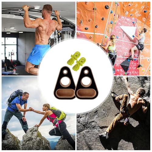 Climbing Fingerboard Wood Fitness Equipment | Pull-Up Training Fingerboard for Enthusiasts Trainers Women Men Adults Athletes Beginners Professionals Players Apartment