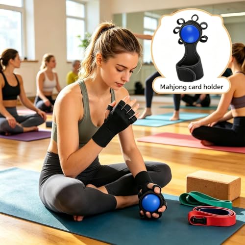 Hand Exercise Balls Grip Muscle Trainer Ball | Finger Exercise Tool for Workout Outdoor Weightlifting Rock Climbing Home Fitness Gym Office - color: Blue