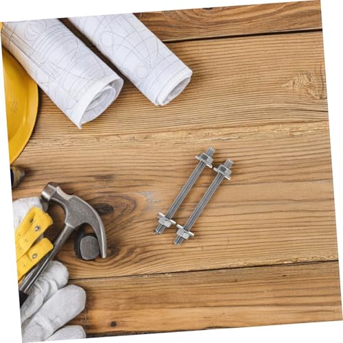 Cabilock 2 Sets Extended Bolts and Nuts Kit with Washers for Outdoor Use Precision Engineered Wall Anchors for Construction and Furniture Fixing
