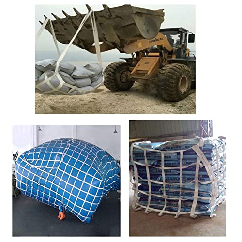 Climbing Cargo Net Heavy Duty,Ninja Net,Rope Ladder for Kids Outdoor Treehouse Backyard Playground Indoor Obstacle Webbing Net for Swing Set Jungle Gym Accessories for Slacklines,White - size: 3x20ft/0.9x6.1m