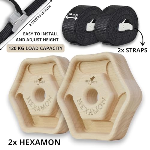 Portable Hangboard – Compact Travel Fingerboard for Strength Training & Warm-Up Durable Design | Perfect for Home & On The Go - style: Hexamon