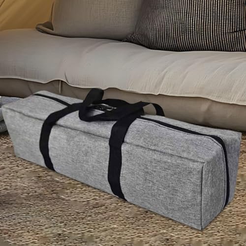 Gray Canopy Pole Bag Zippered Duffel Organizer Travelling Outdoor Camping Equipment Storage Bag for Tripod Mat Tripod Cushion, 70x15x15cm