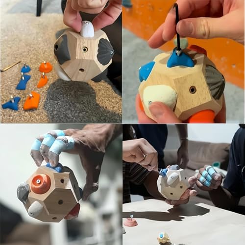Handcrafted Climbing Blocks,Boulder Block for Climbers, Finger Strengthener & Grip Trainer for Rock Climbers, Bouldering Training Tool - Ideal Gift for Beginners & Professionals