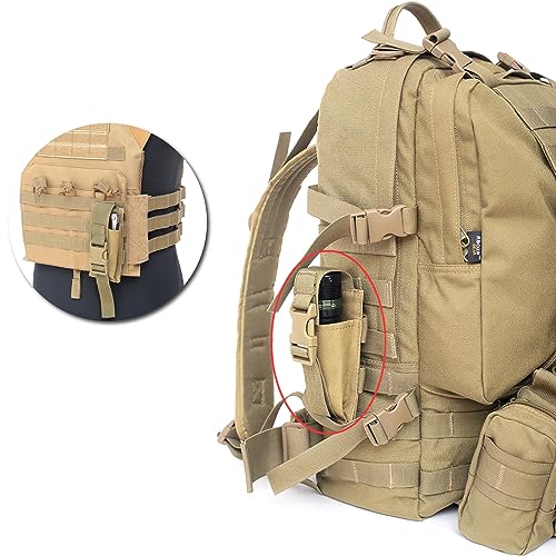TRIWONDER Tactical Phone Pouch Molle, Smartphone Holster Bag EDC Utility Cellphone Lock Card Holder Organizer Fit for Waist Belt Case - color: 11 Black